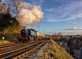 Steam train on the Severn Valley Railway